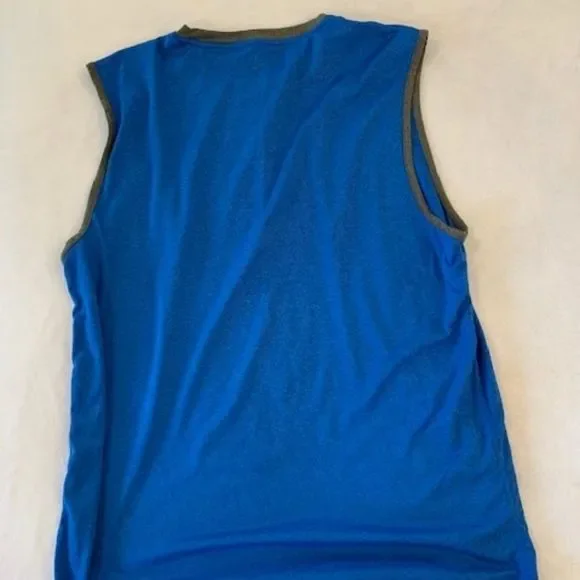 Layer 8 Qwick dry blue sleeveless tank top XL - Picture 3 of 3